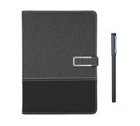 ERYUE Bolígrafo Inteligente + Planificador de Sincronización de Cuaderno Cuero para Profesionales Negocios Escritura + Función AI Almacenamiento sin Conexión para/iOS Diario 80 Páginas PU Negro