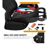 ERYUE Bolsa sobre Depósito para Motocicleta, Multifuncional, de Gran Capacidad, para la Mayoría de Las Motocicletas Cross-Riding, Bolso Motociclistas, Poliéster+TPU+PU, Negro, tamaño: 32x19x11 Cm