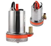 ERYUE Bomba Sumergible de Batería Pequeña Bomba de Agua Solar Elevación 8 M 3000 L/H 1 Pulgada CC para Acuicultura en Cascada 220 W 24 V, Adecuada para Piscinas, Empresas Industriales y Mineras (12V)