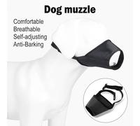 ERYUE Bozal para Perros Antimordeduras con Función Impermeable para Visitas Al Veterinario, Corte de Uñas y Actividades Al Aire Libre Todas Las Razas, Color Negro (6)