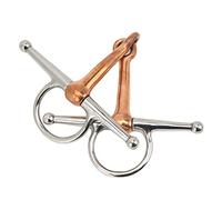 ERYUE Broca de Mejilla Completa de Caballo Acero Inoxidable Primera Calidad para Actividades Al Aire Libre, 125 Mm, para Jinetes y Entrenadores