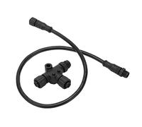 ERYUE Cable de Columna Nmea 2000 de 5 Pines Impermeables 2000, con un Connector T -Connector de Múltiples, Material ABS, para Lowrance, Simrad, Navico, Networks, IP67 Impermeable