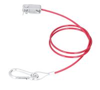 ERYUE Cable de Interrupción de Seguridad de 3.3 Pies Anti -Drop de Acero Inoxidable Cuerda de Ruptura con Acero Inoxidable ABS, Rojo, Universal para Automóviles, Remolques con Frenado