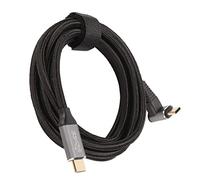 ERYUE Cable Profesional USB C a USB C de 90 Grados para Steam Deck, Cable de Transmisión AV Pantalla Proyección HD 4K 60Hz, Extensión en Forma L (200cm)