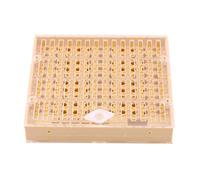 ERYUE Caja de Vasos para Cría de Reinas Apicultura, Bloques Barras Celdas, Tapas, Kit Jaulas para Rodillos Pelo Apicultores, No Tóxico, Ligero, Cómodo Usar, 110 Vasos Celdas, 12 Bloques Barras, 10