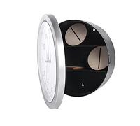 ERYUE Caja Fuerte con Compartimento Secreto para Reloj de Pared Oculto para Guardar Dinero en Efectivo, Reloj de Diseño Moderno con Pilas, Caja Fuerte Objetos Valor en Casa y Oficina