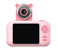 ERYUE Cámara para Niños, Cámara Digital con Pantalla IPS de 2,4 Pulgadas HD 1080P con Lente Abatible de 180, Reproductor MP3, Marcos Fotos para Niños y Niñas, Regalo (Rosa)