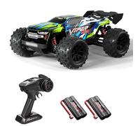 ERYUE Camión Teledirigido de Alta Velocidad, Coche de Escalada con Motor sin Escobillas 55 Km/h para Niños, Coche Todoterreno Verde con 3 Baterías (Verde #-2)