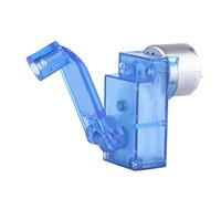 ERYUE Cargador de Emergencia con Dinamo de Manivela para Enseñar a Niños y Adultos - Genera Voltaje 6 V para LED - Ideal Kits Educativos y Regalos Azul, 6x4,6x2,5 Cm