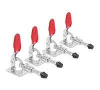 ERYUE Cerrada de Alternativa Fija, 4pcs Carga de 45 Kg Herramienta de Mano de Liberación Rápida GH-301-AM, Hecha de Hierro Galvanizado, Adecuado para Operación Mecánica, Carpintería,
