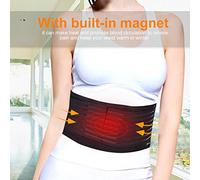 ERYUE Cinturón de Terapia, Transpirable, Ligero, Autocalentable, Soporte Lumbar para Deportes y Terapia, Unisex, Negro, XL (SG)