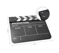 ERYUE Claqueta Acrílica Producción Cinematográfica - Pizarra Liviana y Fácil de Manejar para Mantener la Organización en el Set - Herramienta Imprescindible Cineastas y (Tipo 2)