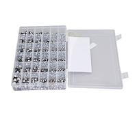 ERYUE Condensador Electrolítico SMD Voltaje de Alta Capacitancia 1520 Piezas Kit Surtido para Electrónica de Red Automotriz Aluminio Negro
