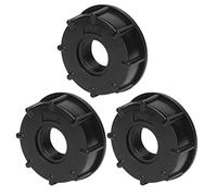 ERYUE Conector de Tanque IBC, Adaptador de Manguera Rosca Gruesa, Junta Integrada Plástico para Control Tanque Agua, 3 uds. (G3/4)