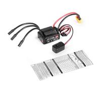 ERYUE Controlador Electrónico de Velocidad para Coches Trepadores RC 1/10, ESC sin Escobillas con Puerto de Programación Externo, Adecuado para Motores 3650 3660, 9 Pasos Ajuste Aceleración,