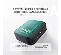 ERYUE de Micrófono Lavalier Definitivo SYNCO G2MEGA con Rango de Transmisión 200 M, Entrevistas y Grabación Vídeo (1-gatillo-1)