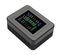 ERYUE Detector de Contaminación del Aire en el Hogar para una Evaluación Exhaustiva de las Condiciones ambientales: Versátil para Diversos Entornos Interiores, 3,54 X 1,38 Pulgadas (MT14 Negro 12 en