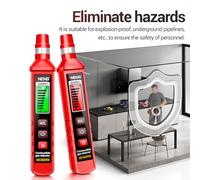 ERYUE Detector de Fugas de Gas Inflamable Medidor Sensible Al Gas Alta Precisión para Calentador Agua a Detector Fugas Natural ABS Rojo 1 Pieza