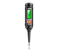 ERYUE Detector de Voltaje Digital Probador sin Contacto con Alarma de Luz y Sonido para Inspecciones Seguras - Material ABS Negro