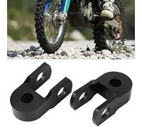 ERYUE Dispositivo de Elevación de Amortiguadores Motocicleta Alta Resistencia, Elevador Chasis Aleación Aluminio para una Conducción Estable y Segura, Negro, Paquete 2 (Con tornillos)