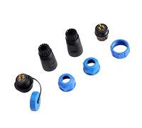 ERYUE Enchufe de Aviación SP21 Impermeable Lámparas Exterior, Conector 2/3/4/5/7/9/12 Pines con Protección IP68 (3 Pines)