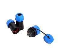 ERYUE Enchufe de Aviación SP21 Impermeable Lámparas Exterior, Conector 2/3/4/5/7/9/12 Pines con Protección IP68 (2 Pines)