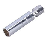 ERYUE Enchufe Giratorio Magnético de Acero Al Cromo Vanadio, Enchufe de 12 Puntos para Mantenimiento Universal del Coche, Cabeza Cuadrada 3/8 Pulgadas (14 mm (9/16"))