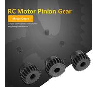 ERYUE Engranajes de Piñón de Motor RC Combinados Acero Cromado Duradero a Prueba Herrumbre para Automóviles 1/10, 48DP 3,175 Mm 13-15T 16-18T 19-21T, Entusiastas los Automóviles RC (19T 20T 21T)
