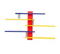 ERYUE Figura de Juguete Flotante para Niños, Estantes de Exhibición Pared, Diseño Escalera Creativa para Decoración Dormitorio, Sala Estar y Guardería, Material PS