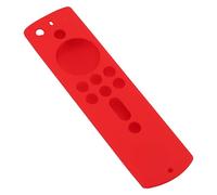 ERYUE Funda Protectora Antideslizante de Silicona a Prueba de Golpes para Mando a Distancia Fire TV Stick 4K 2018, Funda Silicona Respetuosa con la Piel para Uso Familiar (Rojo)