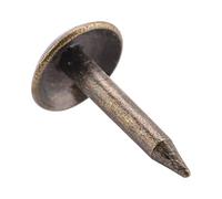 ERYUE Grapas de Hierro Gruesas, Sujetadores de Clavos para Muebles Madera, Juego 100 Piezas, Adecuado para Decoración Sofás y Puertas, Material Hierro (6 * 12MM)