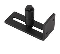 ERYUE Guía de Piso Deslizante Ajustable de Acero Al Carbono, Rodamiento Ultrasuave, Todas las Marcas Puertas Granero, Marco Negro Duradero, Instalación Simple para Entusiastas del Bricolaje (Aumento