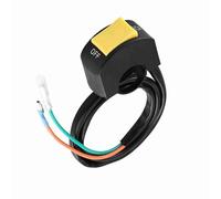 ERYUE Interruptor de Control del Manillar Reemplazo del Interruptor de Encendido/apagado Faro LED Fácil Usar para Motocicletas, Motos con Manillar 7/8 Pulgadas (botón amarillo)