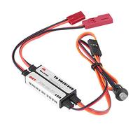 ERYUE Interruptor de Muerte de Encendido de Gas, Apagado Remoto del Motor para Transmisor DLA DLE DA con Indicador LED, Pequeño Peso Ligero, Fibra óptica Acoplada, Controlador