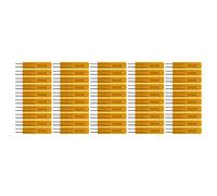 ERYUE Juego de 50 Piezas Confiables de Resistencia Térmica Película Delgada para Monitoreo Temperatura Redes Comunicación Película Metálica para Energía Aeroespacial Automotriz (M