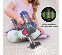 ERYUE Juego de Aspiradora de Juguete para Niños Que Realmente Funciona Aspiradora Inalámbrica para Niños ABS Educativo y Gris