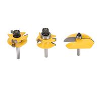 ERYUE Juego de Brocas para Enrutador de Estilo y Riel Puerta para Marco Carpintería, Alta Dureza Juntas Espiga, 3 Piezas Broca Enrutador Panel Elevado Enrutadores Eléctricos Madera, Broca Madera con