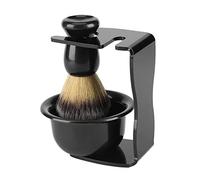 ERYUE Juego de Cuencos con Soporte para Brocha de Afeitar Profesional para Hombres con Soporte Plástico Maquinilla Afeitar, Tamaño Pequeño, Conveniente el Hogar y el Viaje, Crea una Maravillosa