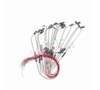 ERYUE Juego de Farolas Modelo de 20 Farolas LED Blancas para Patio Recreo, Diseño Ferroviario, para Arquitecto, Escala 1:150 (Blanco cálido y Escala 1)