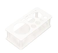ERYUE Kit de Barman Soporte Eficiente Organizar Almacenamiento para Bar Hogar, Soporte de Herramientas Coctelería a Prueba Pérdidas para Amantes los Cócteles, Material ABS Premium Blanco (Pequeño)
