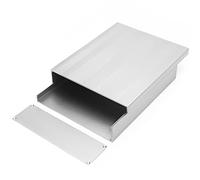 ERYUE Kit de Bricolaje de Aluminio con Disipación Calor Resistente, Tipo Dividido, Caja Aluminio 2 * 7 * 8,7 Pulgadas con Placa Circuito para Estuche Proyecto