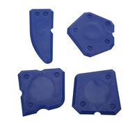 ERYUE Kit de Herramientas de Calafateo Silicona para Eliminación y Acabado Lechada, Juego Raspador Sellador Reutilizable para Proyectos Bricolaje (Azul)