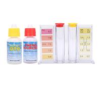 ERYUE Kit de Prueba de Calidad del Agua con Cloro PH con Caja Portátil para Probador de Piscinas, Aguas Termales y Spas