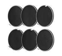 ERYUE Kit de Rejilla de Panal Fotografía Profesional con Efectos Sombra 10°-60°, Rejilla Aleación Aluminio para Fotografía Retrato, 6 Piezas para Iluminación