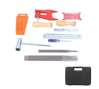 ERYUE Kit Premium de Afilado de Cadena Motosierra, Herramientas Mantenimiento Eficientes para Entusiastas del Rendimiento Corte, Juego 16 Uds.