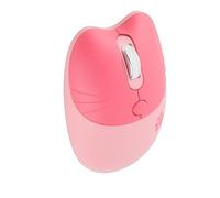 ERYUE Lindo Ratón Inalámbrico para Gatos, Receptor USB 2.4G Portátil de 3 Niveles dpi para Computadora Portátil M3, Compatible con 8 10 Vista ME, Tamaño Pequeño (Rosa)