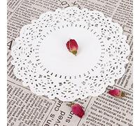 ERYUE Los Tapetes de Papel Desechables Absorbentes de Aceite Encaje Blanco Evitan que la Torta Se Pegue para Accesorios Herramientas para Hornear [150 piezas] Hornear Pasteles