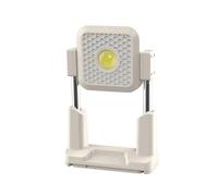 ERYUE Luz de Trabajo Solar, Reflector Recargable por USB Portátil, Altura Ajustable para Acampar, Tienda de Campaña Al Aire Libre (A)