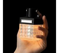 ERYUE Luz LED para Acampar, Luz Ambiental Impermeable con Brillo Ajustable para Tienda de Campaña, Senderismo, Pesca, Material ABS Negro Duradero