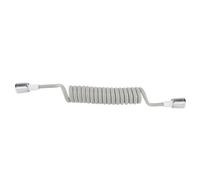 ERYUE Manguera de Ducha Flexible, ABS Resistente, Antibobinado, Fácil Instalación, 2 M con Diseño de Cable Telefónico, para Ducha, Lavado a Mano, Pistola Rociadora para Mujeres (Gris)